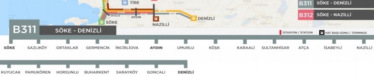 Söke denizli tren