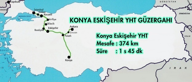 konya eskişehir tren