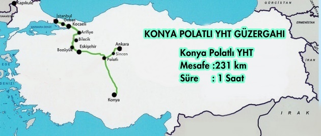 konya polatlı tren