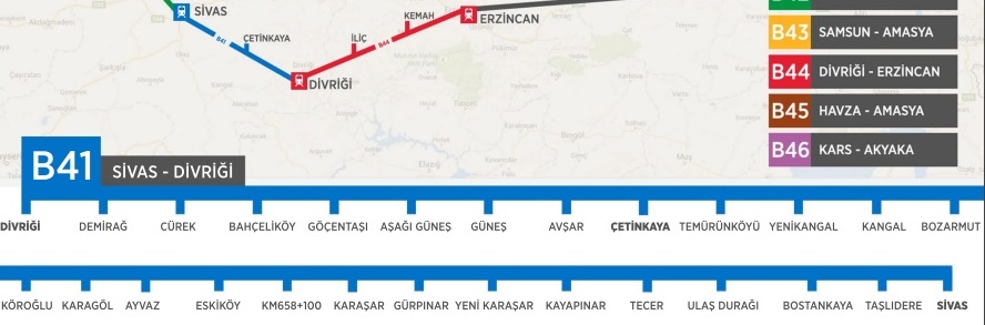 sivas divriği tren