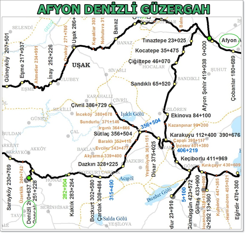 Afyon Denizli Tren