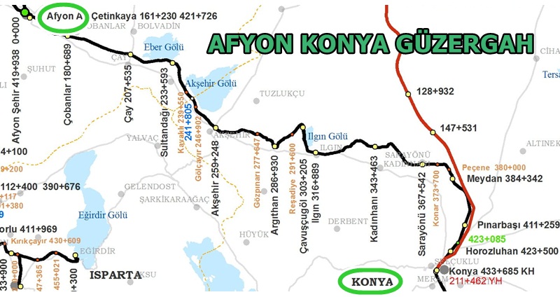 Afyon Konya Tren