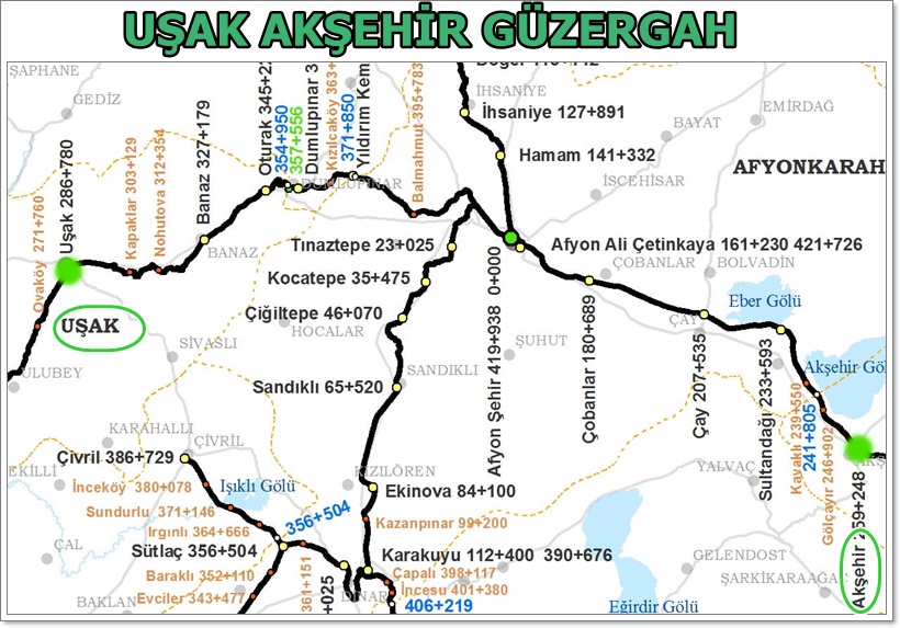 uşak akşehir Tren