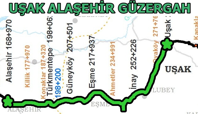 uşak alaşehir tren