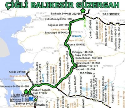 Çiğli Balıkesir Güzergah
