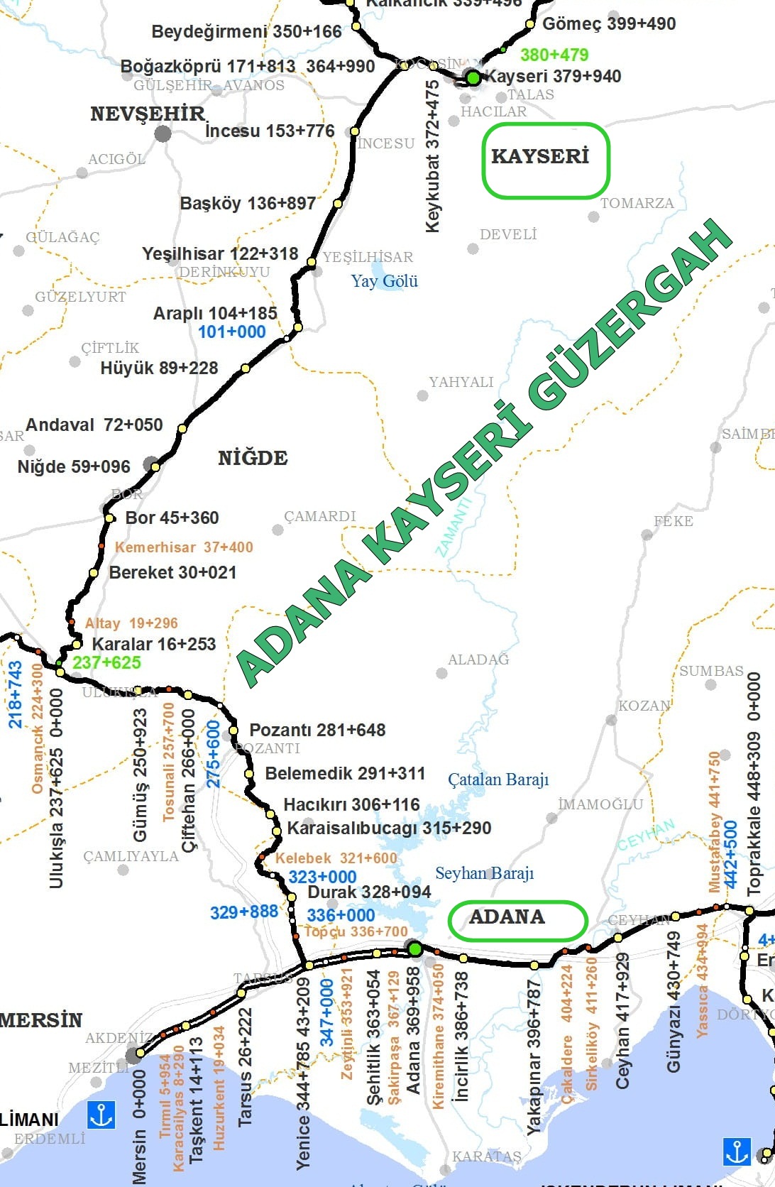 Adana Kayseri Tren