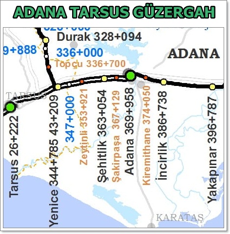 adana tarsus tren