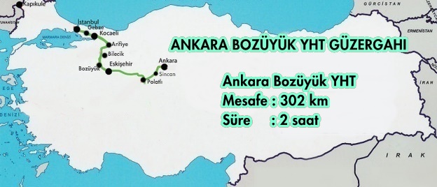 ankara bozüyük hızlı tren