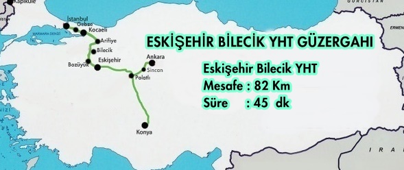 eskişehir bilecik tren