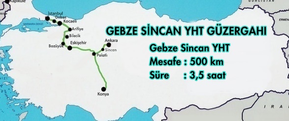 Gebze Sincan Tren