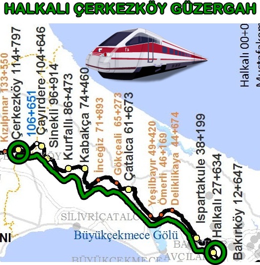 Çerkezköy Halkalı Tren