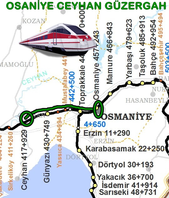 osmaniye ceyhan tren