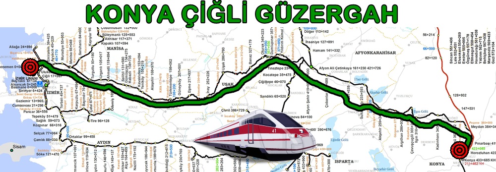 Çiğli Konya Güzergah