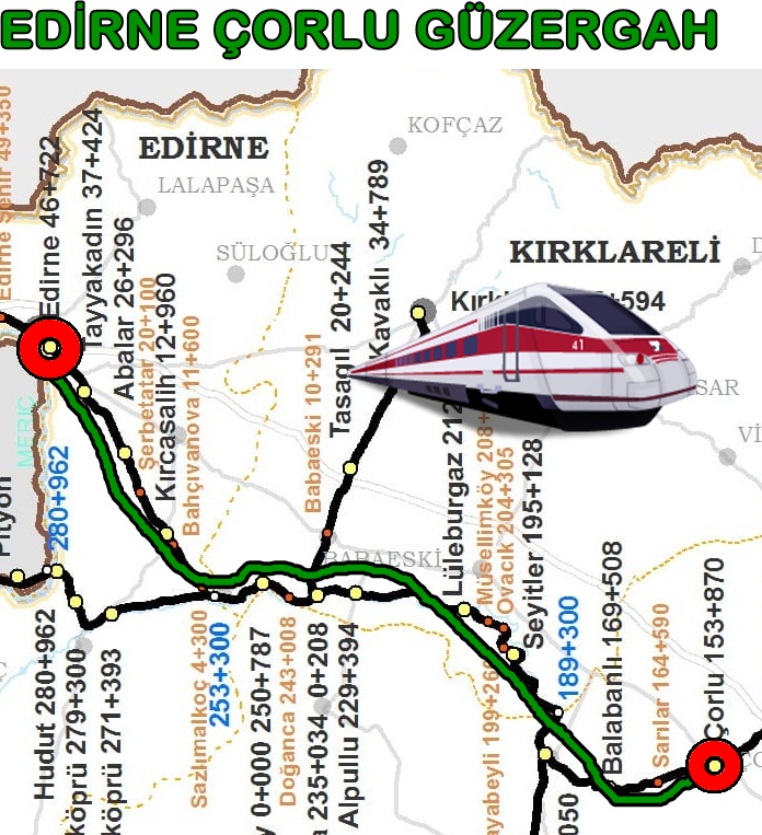 Edirne Çorlu Tren