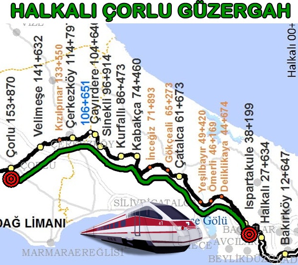 Çorlu Halkalı Tren