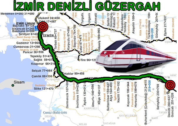 İzmir Denizli Tren