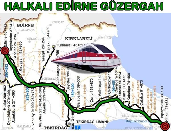Edirne Halkalı Tren