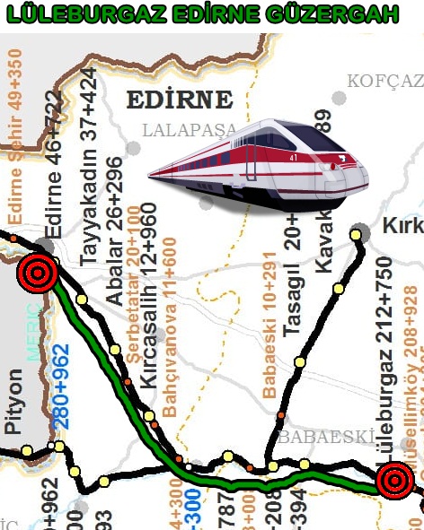 Edirne Lüleburgaz Tren