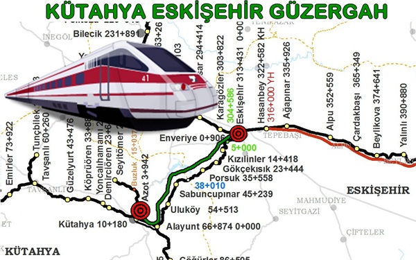 kütahya eskişehir tren