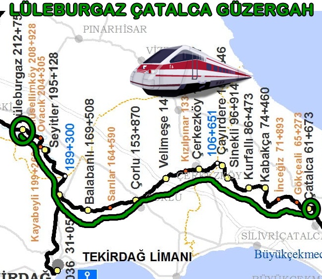 Çatalca Lüleburgaz Tren