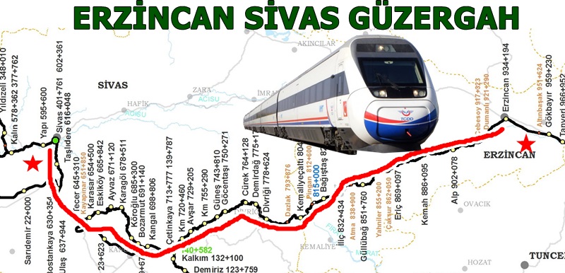 Erzincan Sivas Tren
