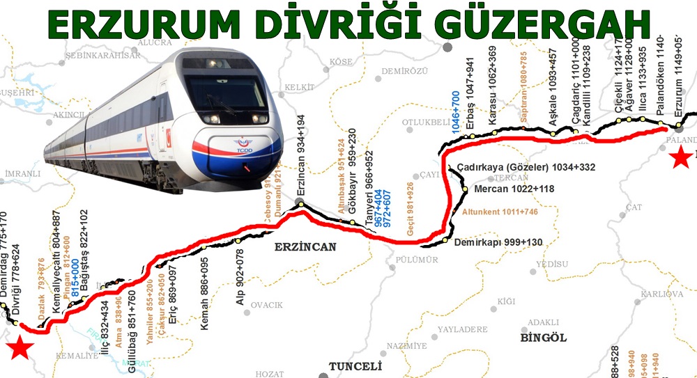 Erzurum Divriği Tren