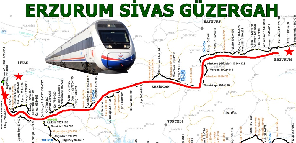 Erzurum Sivas Tren