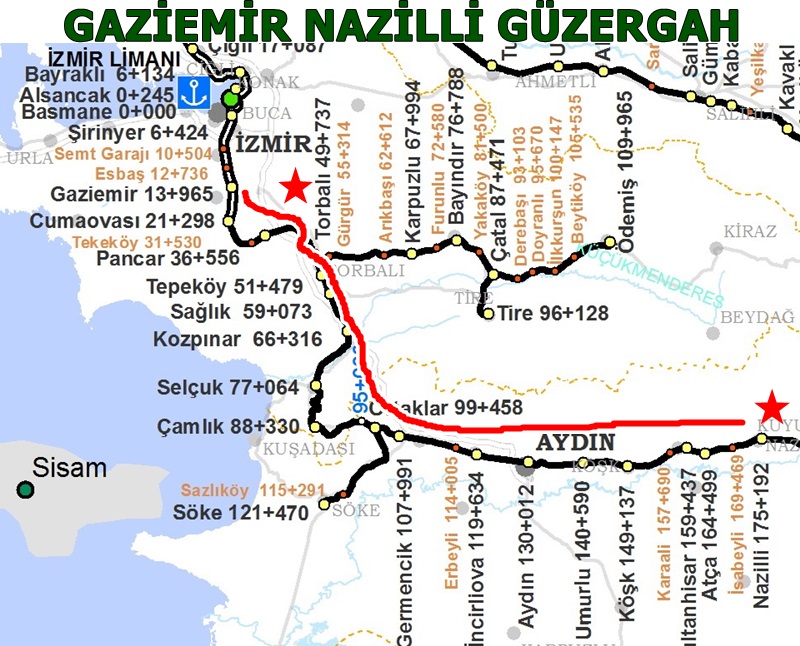 Gaziemir Nazilli Tren