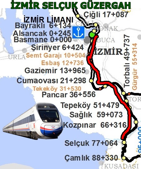 Selçuk İzmir Güzergah