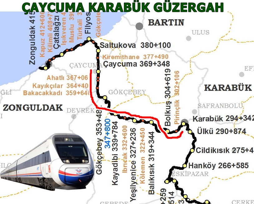 Karabük Çaycuma Tren