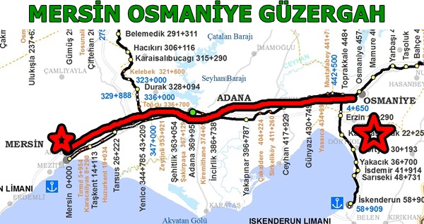 mersin osmaniye tren