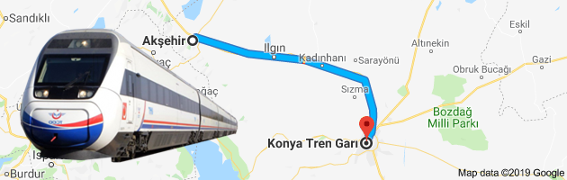 Akşehir Konya Tren