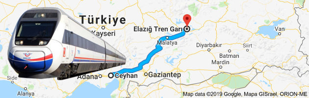 Ceyhan Elazığ Tren