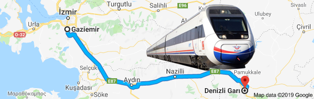Gaziemir Denizli Tren
