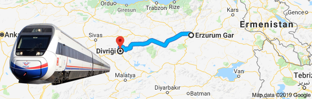 Divriği Erzurum Tren