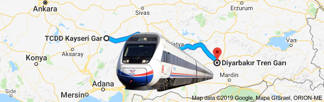 Kayseri Diyarbakır Tren