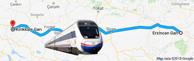 Kırıkkale Erzincan Tren