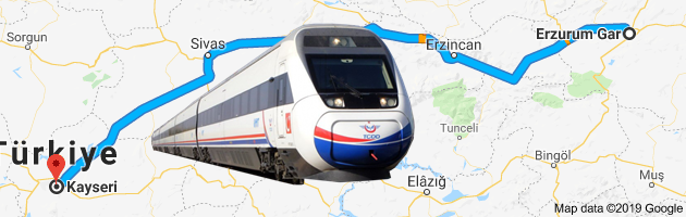 Kayseri Erzurum Tren