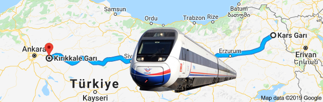 Kırıkkale Kars Tren