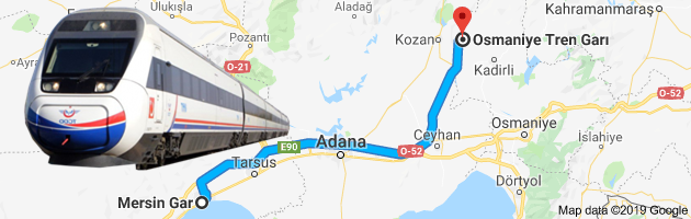 osmaniye mersin tren