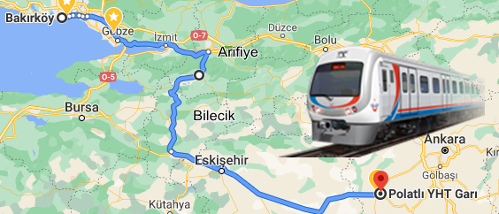 Bakırköy Polatlı Tren