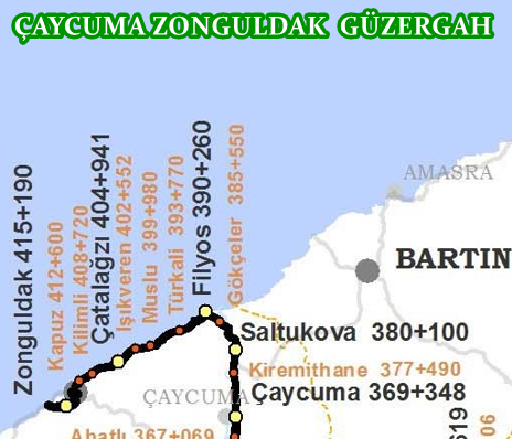 Çaycuma Zonguldak Tren