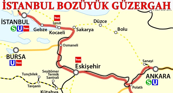 İstanbul Bozüyük Tren