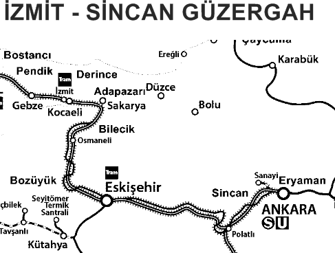 İzmit Sincan Güzergah