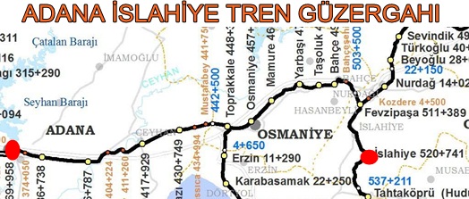Adana Islahiye Tren