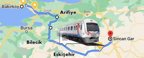 Bakırköy Sincan TRen