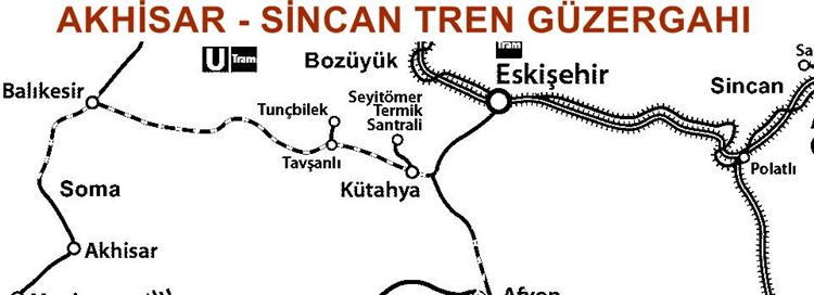 akhisar sincan tren güzergahı