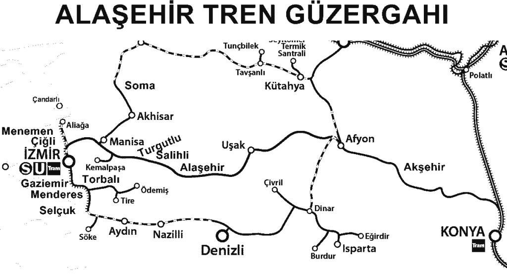 Alaşehir Konya Güzergah
