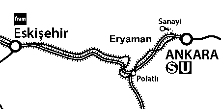 Eskişehir Eryaman Güzergah