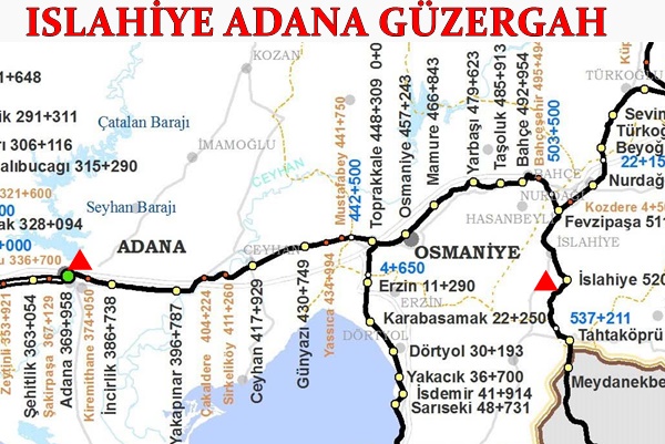 Islahiye Adana Tren